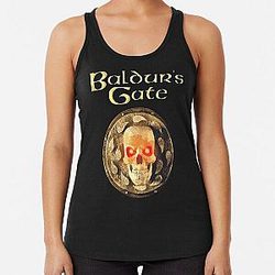 Baldur Gate Skeleton Game Racerback Tank Top