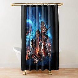 baldurs gate 3 game, baldurs gate iii  BOOOOOM Shower Curtain
