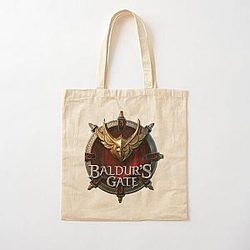 Baldur's Gate 3 logo Cotton Tote Bag
