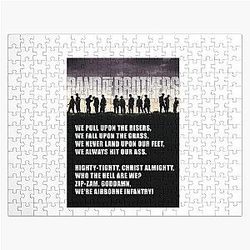 Band of Brothers Airborne WWII soldiers Jigsaw Puzzle