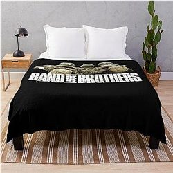 Band of Brothers History Deep Dive WWII Soldiers Throw Blanket