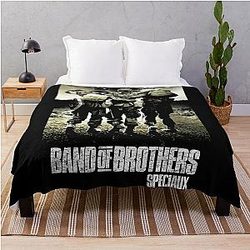 Band of Brothers WWII soldiers Throw Blanket