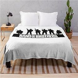 Band of Brothers Crest Fitted WWII soldiers Halloween Christmas Throw Blanket 

.cleaned 
Band of Brothers Crest Fitted WWII soldiers Christmas Throw Blanket
