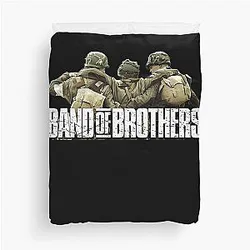 Band of Brothers History WWII soldiers Duvet Cover