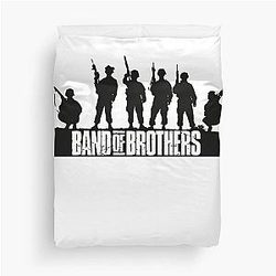 Band of Brothers Crest Fitted WWII soldiers Duvet Cover