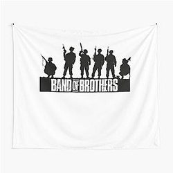 Band of Brothers Crest Fitted WWII Soldiers Tapestry
