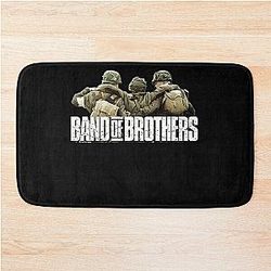 Band of Brothers History WWII Soldiers Christmas Bath Mat