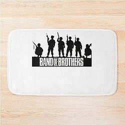 Band of Brothers Crest Fitted WW II Soldiers Halloween Christmas Bath Mat