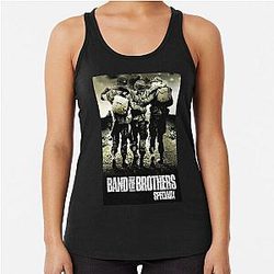 Band of Brothers WWII Soldiers Racerback Tank Top