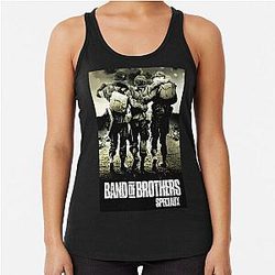 Band of Brothers WWII Soldiers Racerback Tank Top