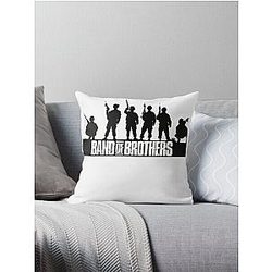 Band of Brothers Crest Fitted WWII Soldiers Throw Pillow