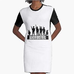 Band of Brothers Crest Fitted WWII soldiers Graphic T-Shirt Dress