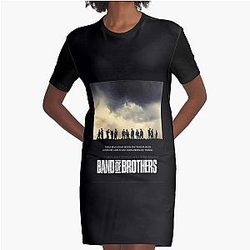 Band of Brothers WWII soldiers Graphic T Shirt Dress