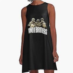 Band of Brothers History of WWII soldiers A-Line Dress