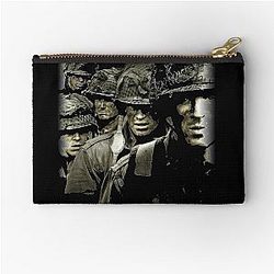 Band of Brothers: Now I Am Lucky Enough to Spend My Days Working to Tell News Stories WWII Soldiers in a Halloween or Christmas Zipper Pouch