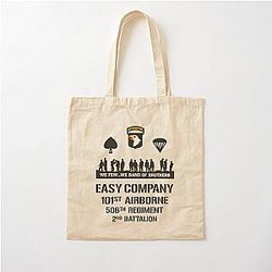 Easy Company 101st Airborne 506th Regiment Band of Brothers Cotton Tote Bag