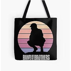 Band of Brothers meets Lion King WWII Soldiers All Over Print Tote Bag