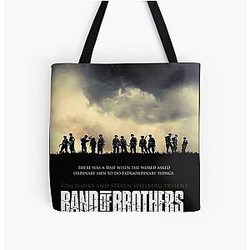 Band of Brothers WWII Soldiers All Over Print Tote Bag