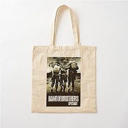 Band of Brothers WWII soldiers Halloween Christmas Cotton Tote Bag
