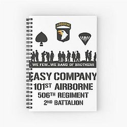 Easy Company 101st Airborne 506th Regiment Band of Brothers Spiral Notebook