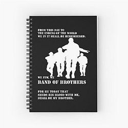 We Few Band Of Brothers Essential T-Shirt Notebook