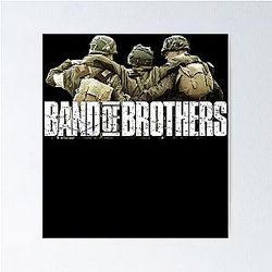 Band of Brothers History wwii soldiers Christmas Poster