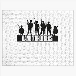 Band of Brothers Crest Fitted WWII Soldiers Jigsaw Puzzle