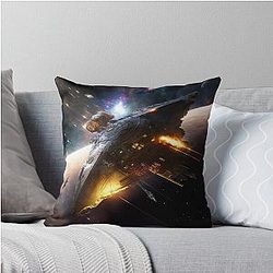 Battlestar Galactica Artwork by Pitasso Throw Pillow
