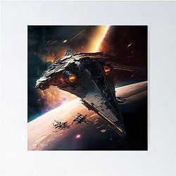 Battlestar Galactica Artwork  by Pitasso Poster
