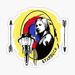 Battlestar Galactica Kara Thrace Viper Sticker
