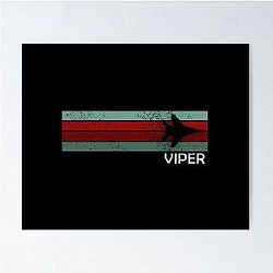 Viper Retro Battlestar Galactica Poster