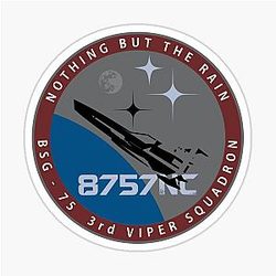 Battlestar Galactica Starbuck Logo Sticker