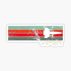 Retro Viper Battlestar Galactica Sticker