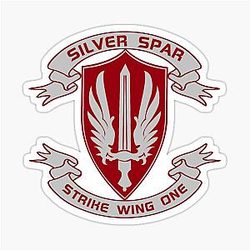 Battlestar Galactica Silver Spar Squadron Sticker