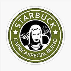 Starbuck Battlestar Galactica Sticker