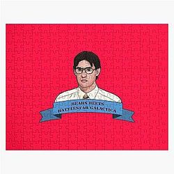 Bears. Beets. Battlestar Galactica. Jigsaw </s>Puzzle