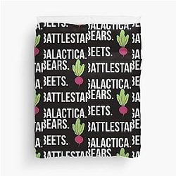 Bears. Beets. Battlestar Galactica. The Office Duvet Cover
