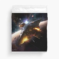 Battlestar Galactica Artwork - by Pitasso Duvet Cover