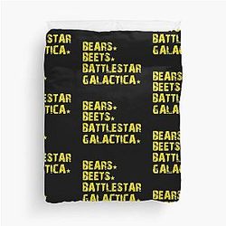 Bears Beets Battlestar Galactica Duvet Cover