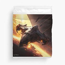 Battlestar Galactica Artwork by Pitasso Duvet Cover