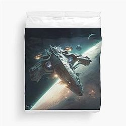 Battlestar Galactica Artwork by Pitasso Duvet Cover