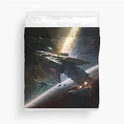 Battlestar Galactica Artwork by Pitasso Duvet Cover