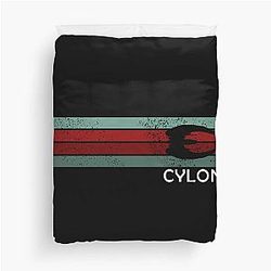 Cylon Retro Battlestar Galactica Duvet Cover