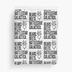 Bears Beets Battlestar Galactica Bubble-free Duvet Cover