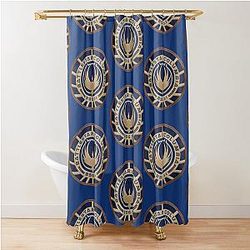 Battlestar Galactica BSG 75 Merchandise Shower Curtain
