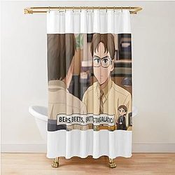 Bears Beats Battlestar Galactica The Office Anime Style Shower Curtain