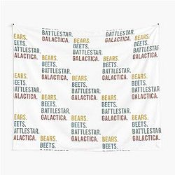 Font bears, beets, Battlestar Galactica Tapestry