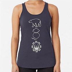 Bears Beats Battlestar Galactica Racerback Tank Top