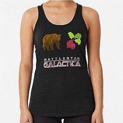 Bears, Battlestar Galactica Racerback Tank Top