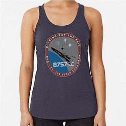 Battlestar Galactica Starbuck Logo Racerback Tank